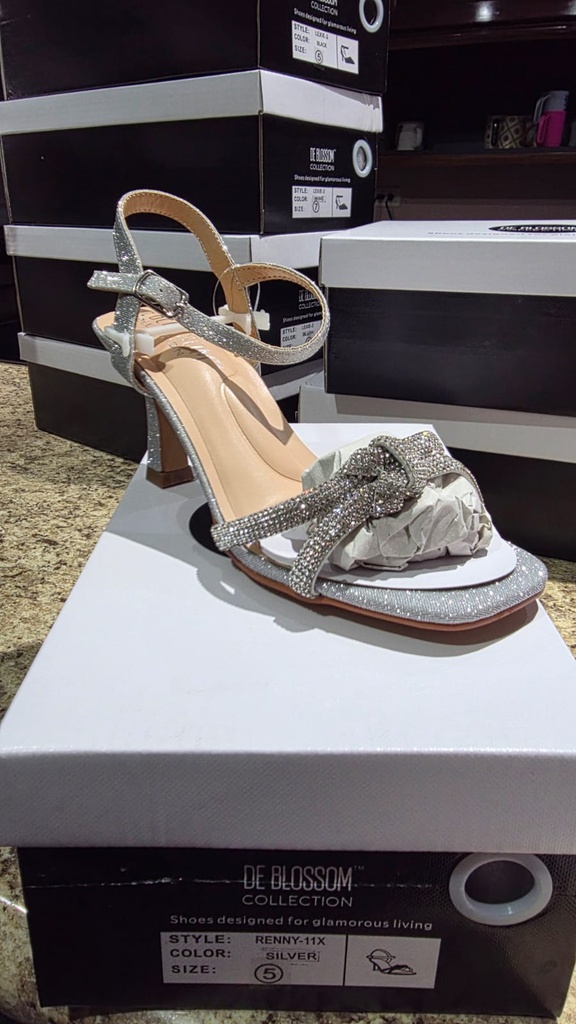 RENNY11X BLOSSOM SANDALIA PLATA ESCARCHADO