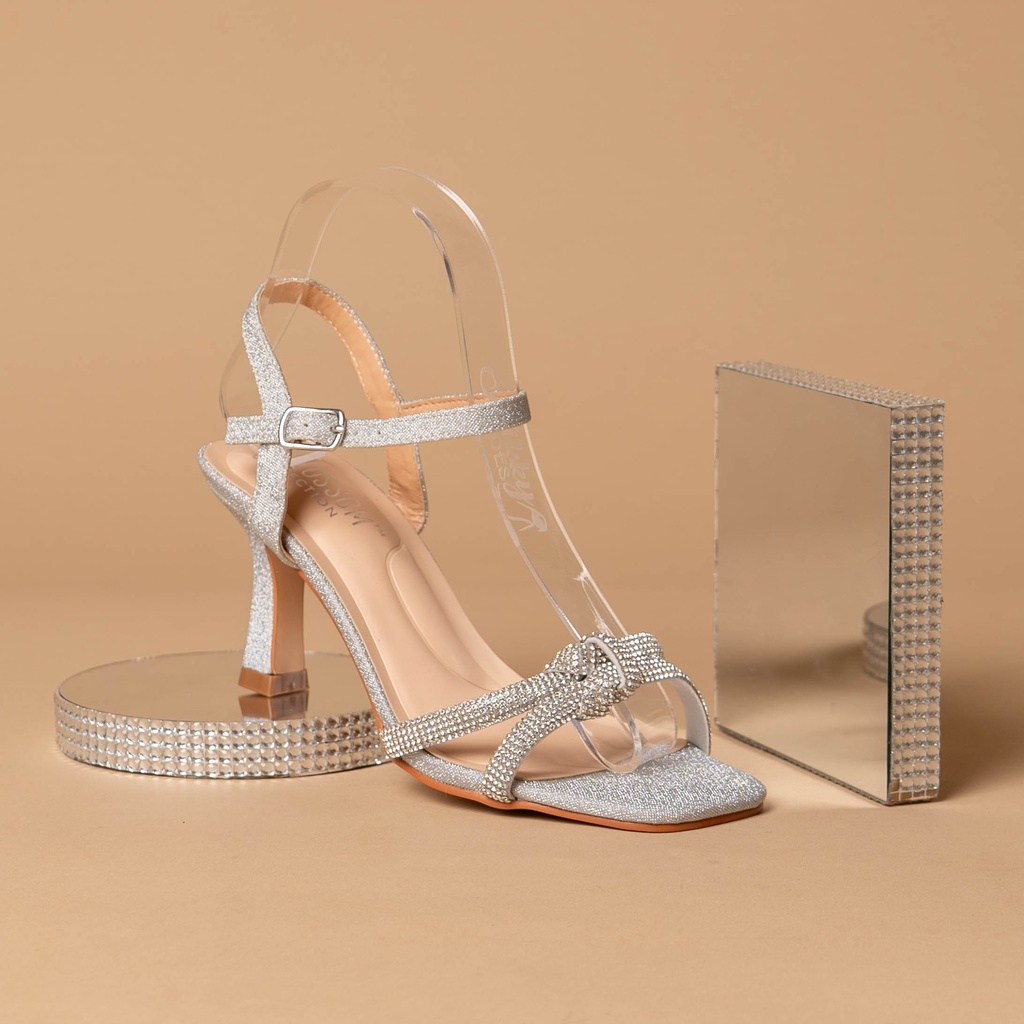 RENNY11X BLOSSOM SANDALIA PLATA ESCARCHADO