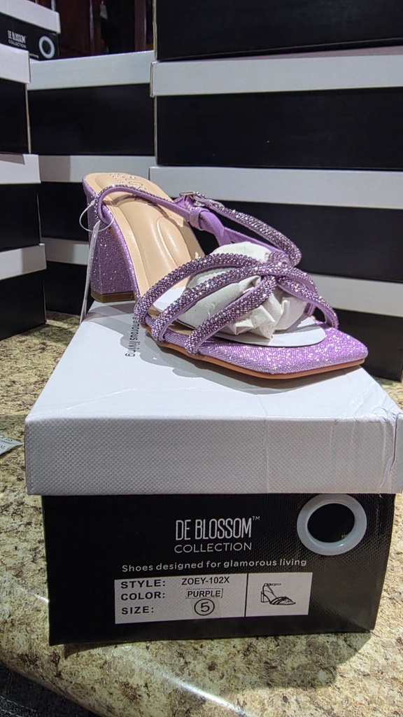 ZOEY102X BLOSSOM SANDALIA LILA ESCARCHADO   