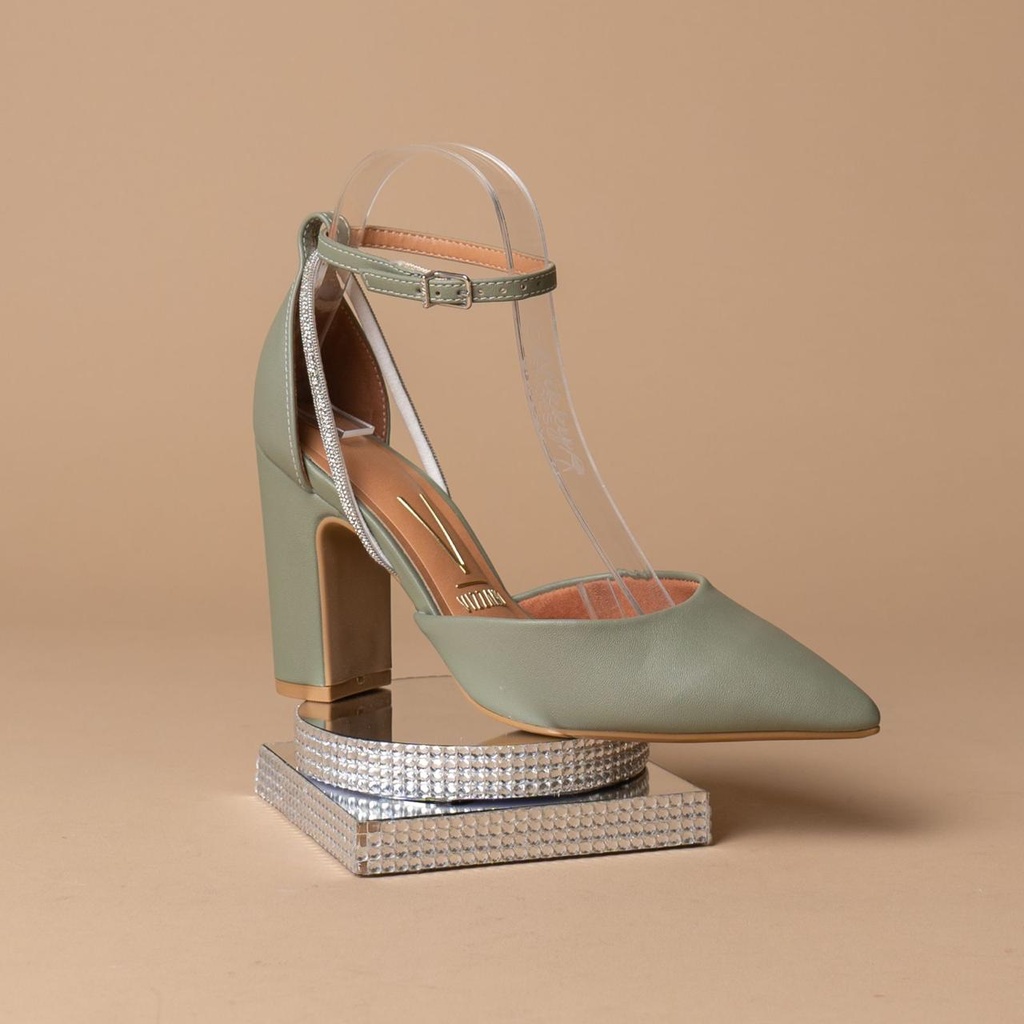 1285.449 VIZZANO ZAPATO VERDE PELICA