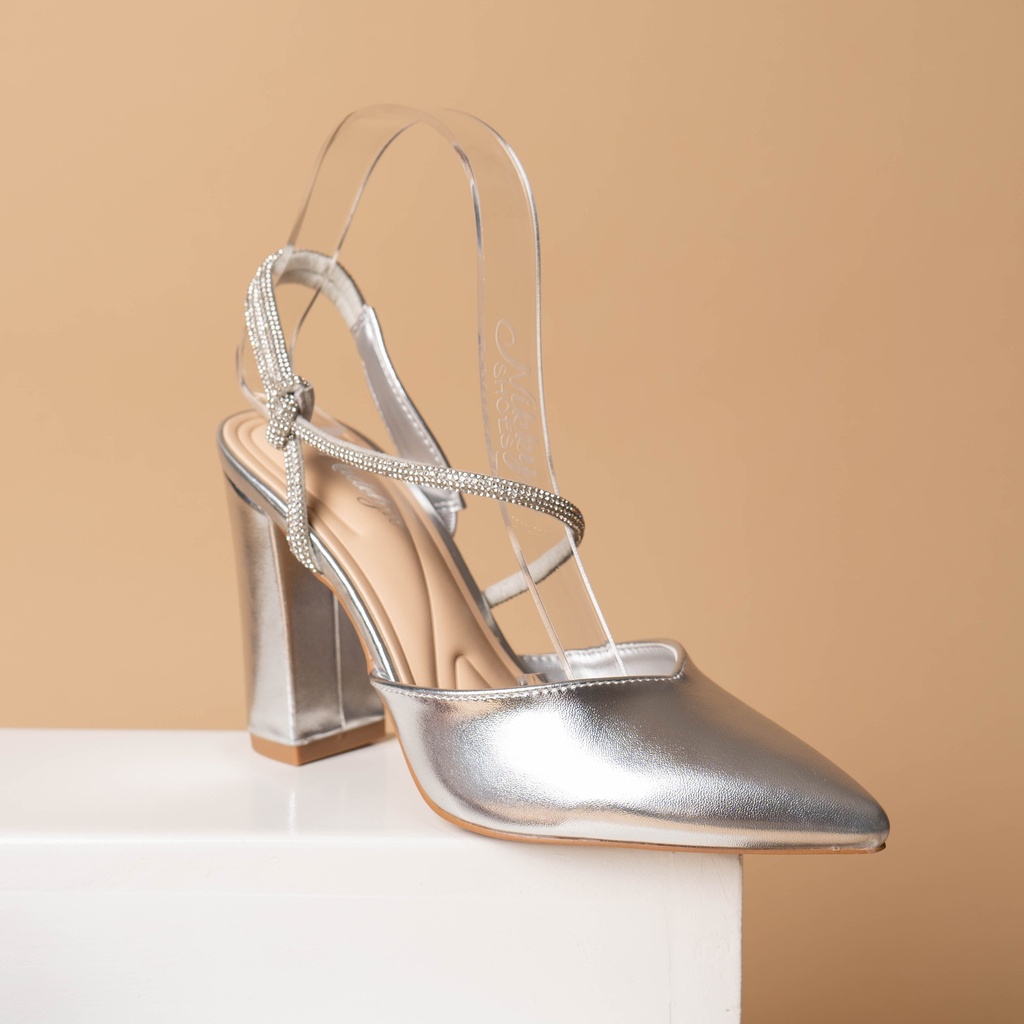 CASSIE26 MADELYN ZAPATO PLATA METALIZADO