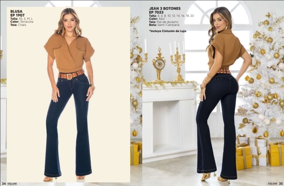 EP7023 PANTALON DELUXE CAMPANA AZUL 