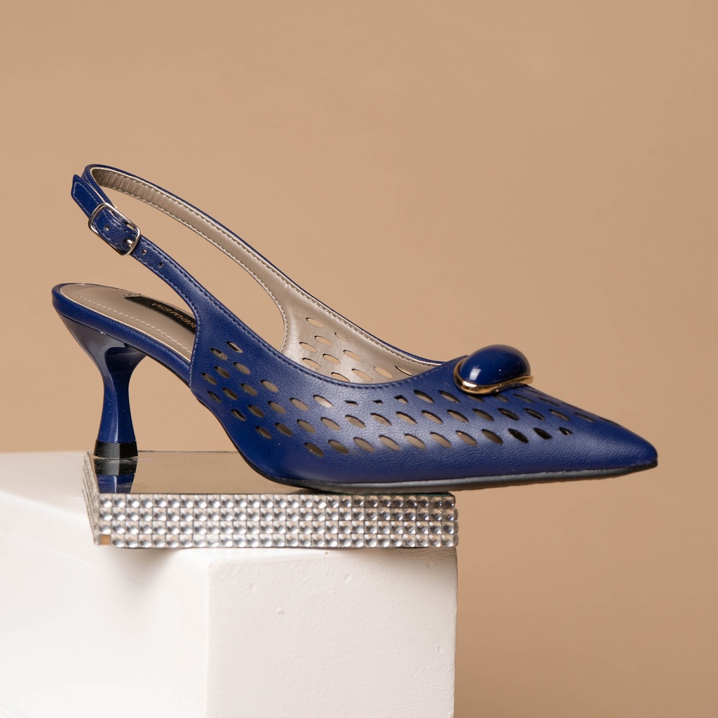 155017 Viamarte Zapato Azul Napa