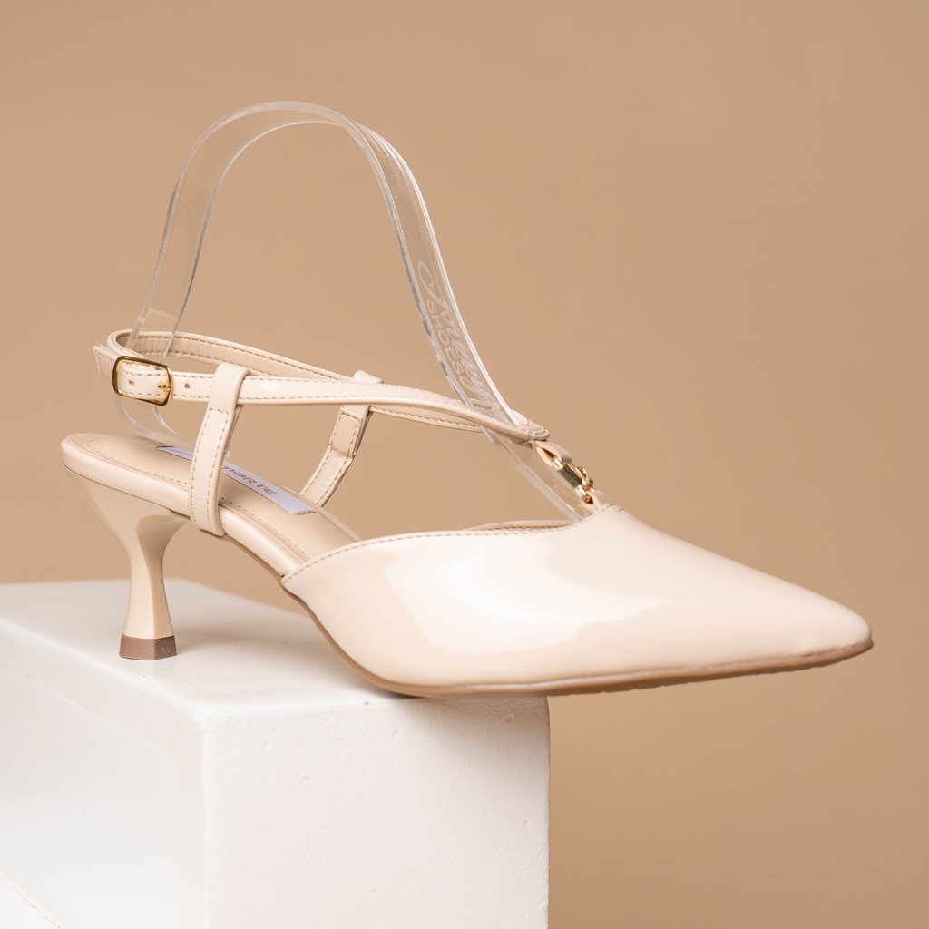 155016 VIAMARTE ZAPATO CREMA VERNIZ