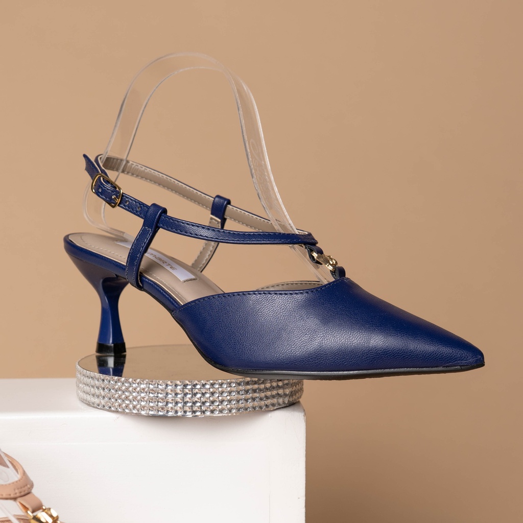 155016 Viamarte Zapato Azul Napa