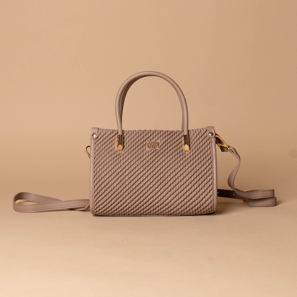B2608 VIAMARTE CARTERA BEIGE NAPA