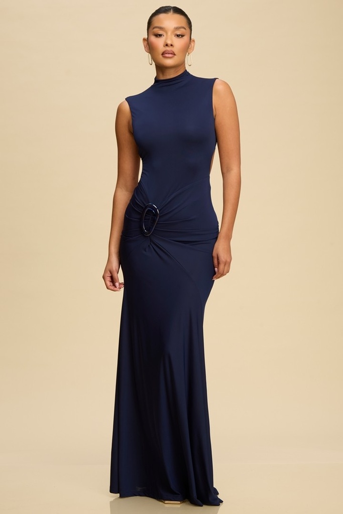 LD12101 LUXXEL VESTIDO LARGO AZUL