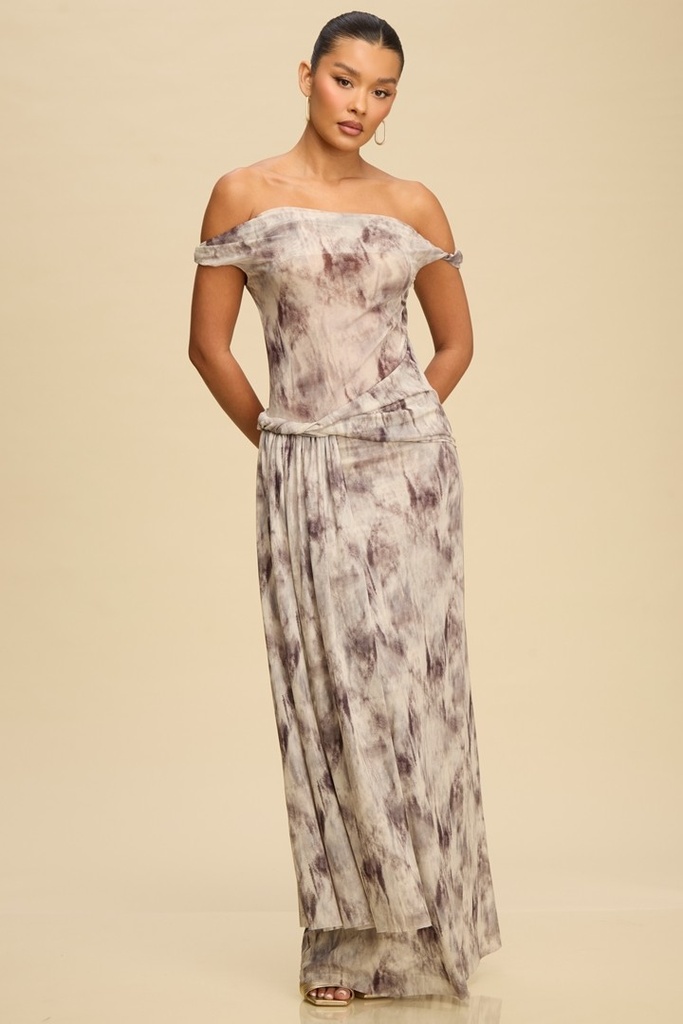 LD12146 LUXXEL VESTIDO LARGO MULTICOLOR