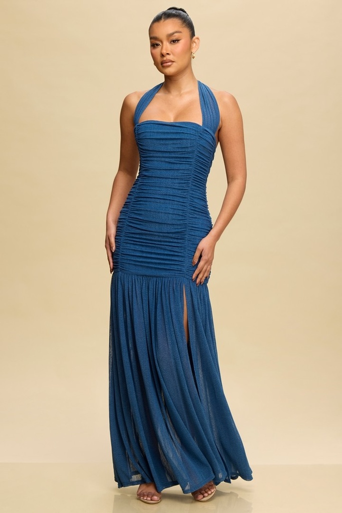 LD11511 LUXXEL VESTIDO LARGO AZUL