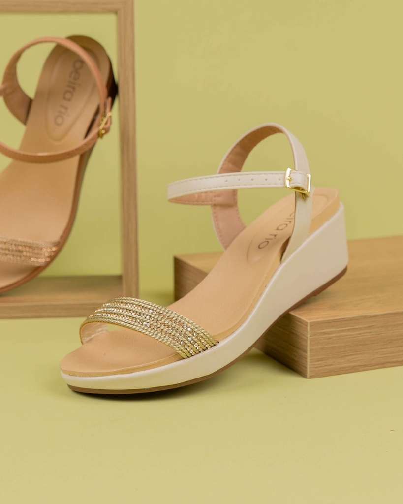 8381.321 BEIRA RIO SANDALIA BLANCO NAPA