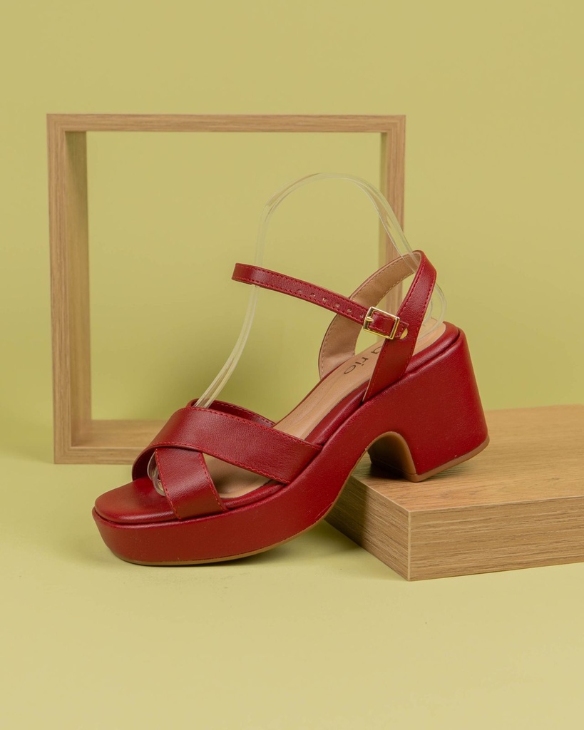 8517.106 BEIRA RIO SANDALIA ROJO NAPA 