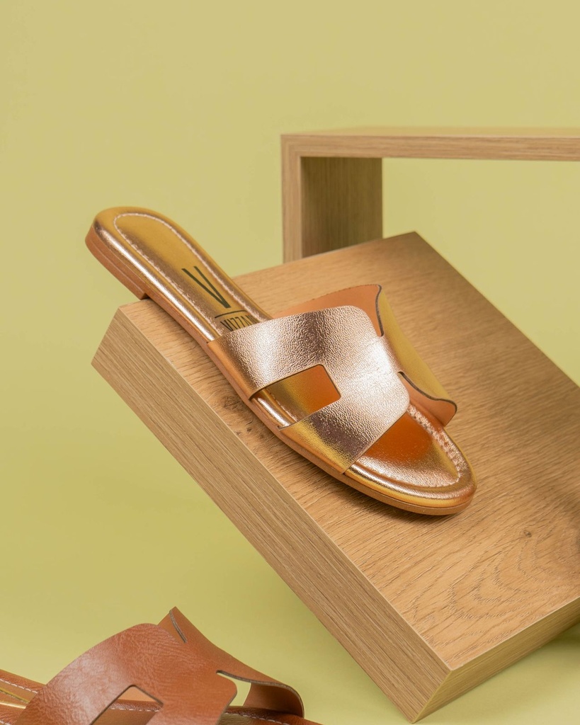 6371.167 VIZZANO SANDALIA ORO ROSA BRILHO