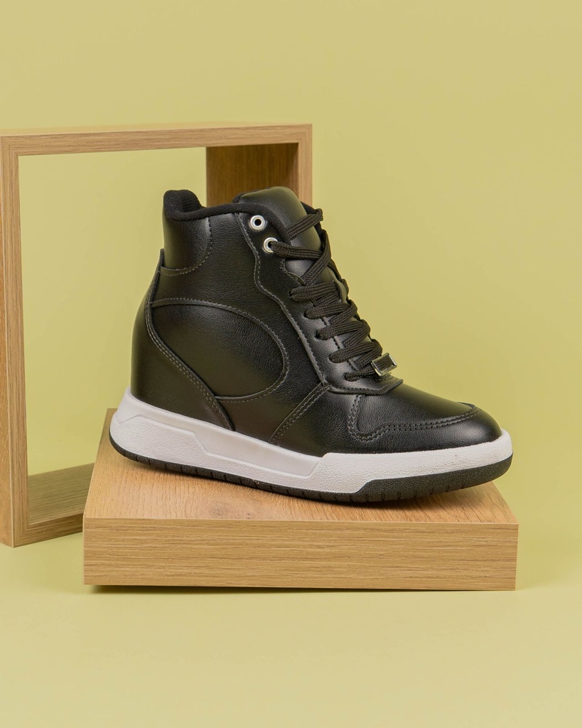 5834.202 MOLECA TENIS PLATAFORMA NEGRO NAPA