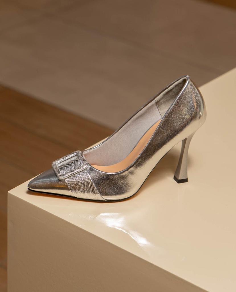 88791 PIERRE STILETTO PLATEADO METAL 