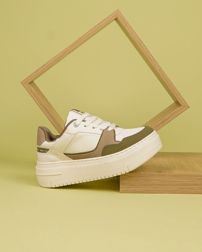 233016 VIAMARTE TENIS BLANCO VERDE 