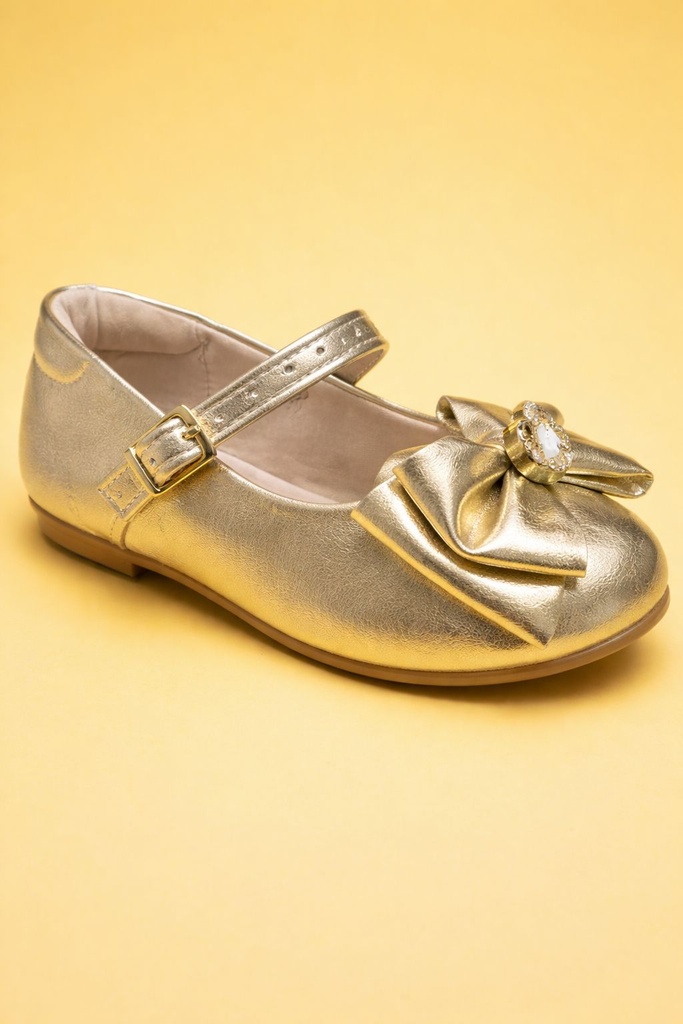 2083.1140 MOLEKINHA ZAPATILLA DORADO BRILHO