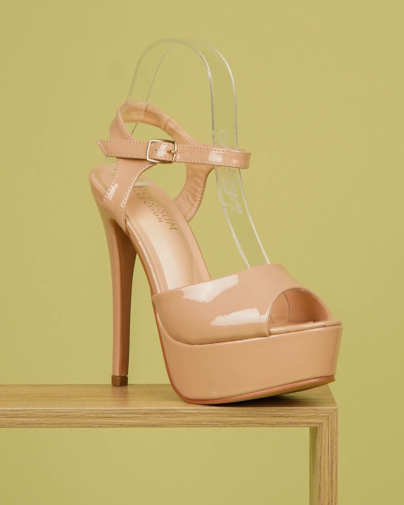 FLORA72X BLOSSOM SANDALIA NUDE VERNIZ