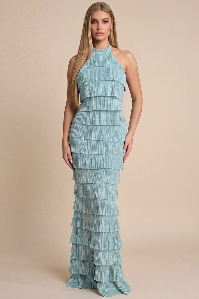 MF22521 MANIJU VESTIDO LARGO MENTA