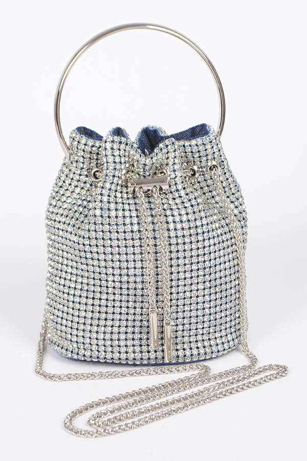 HPC5809 CARTERA GALA DIAMANTES PLATA