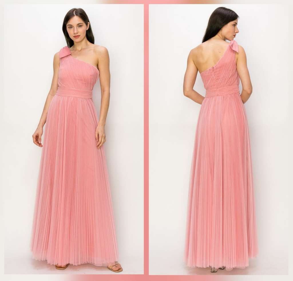 2823 MINUET VESTIDO LARGO DURAZNO