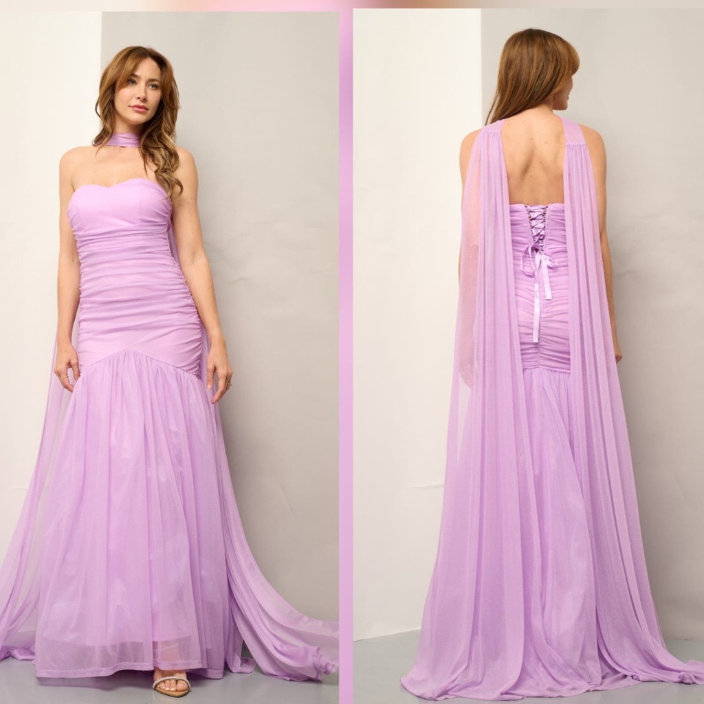 3812 MINUET VESTIDO LARGO LILA