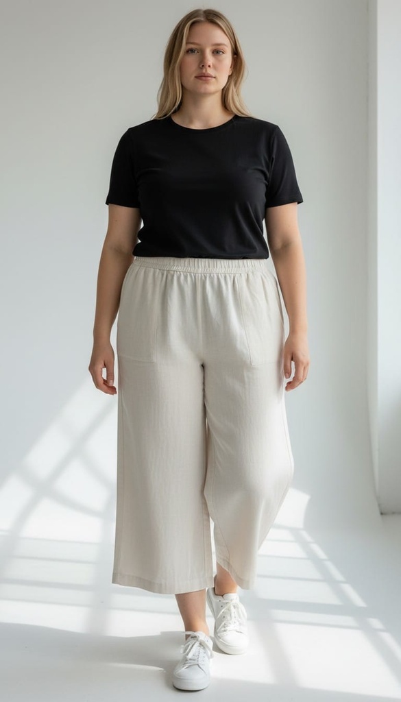 JP022 VERXY PANTALON LINO CREMA