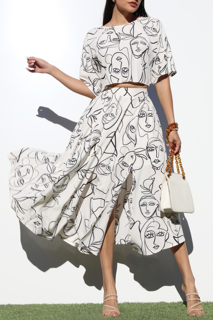 DD7081 DRESS DAY CONJUNTO CREMA