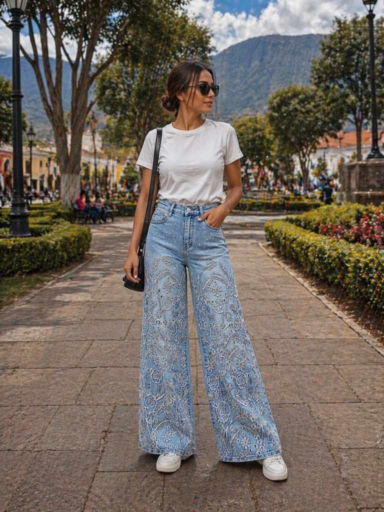 4010 NINA ROSSI PANTALON LONA AZUL 