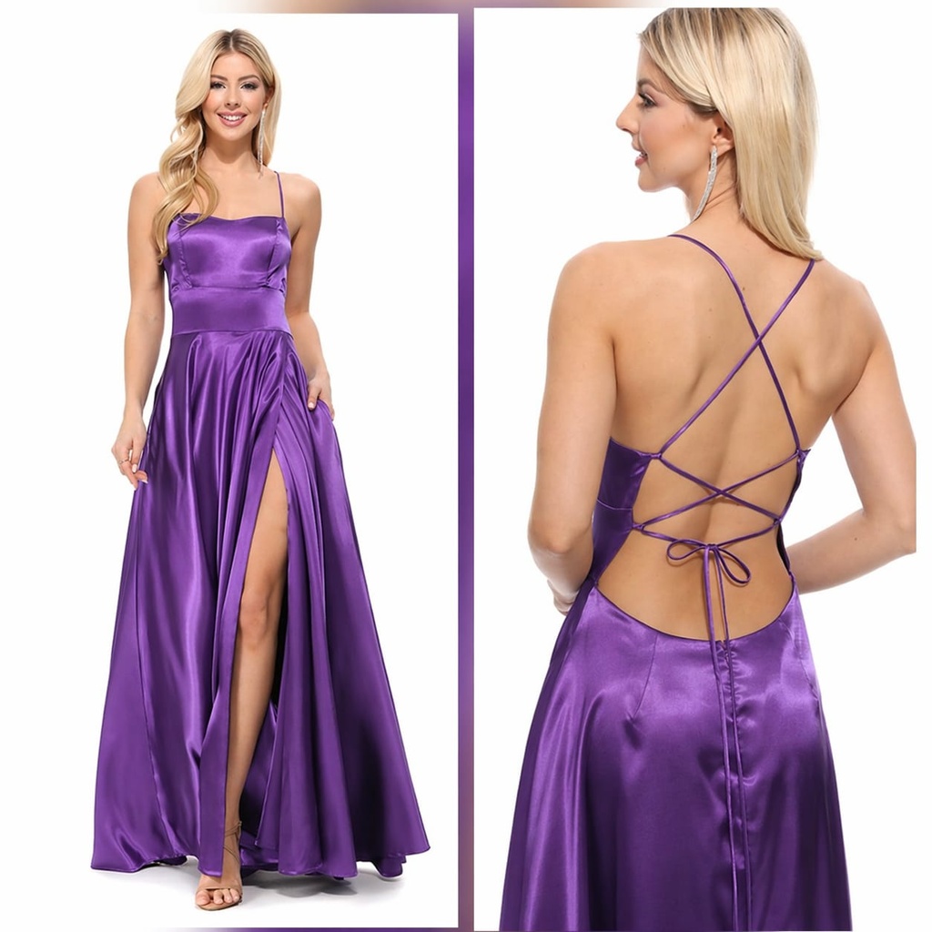 CA1053 VESTIDO MARCA CAPRICHO COLOR MORADO