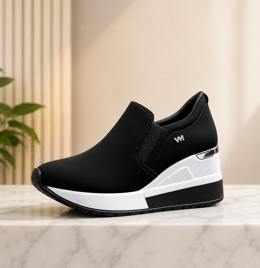 046002 VIAMARTE TENIS NEGRO NEBUCK