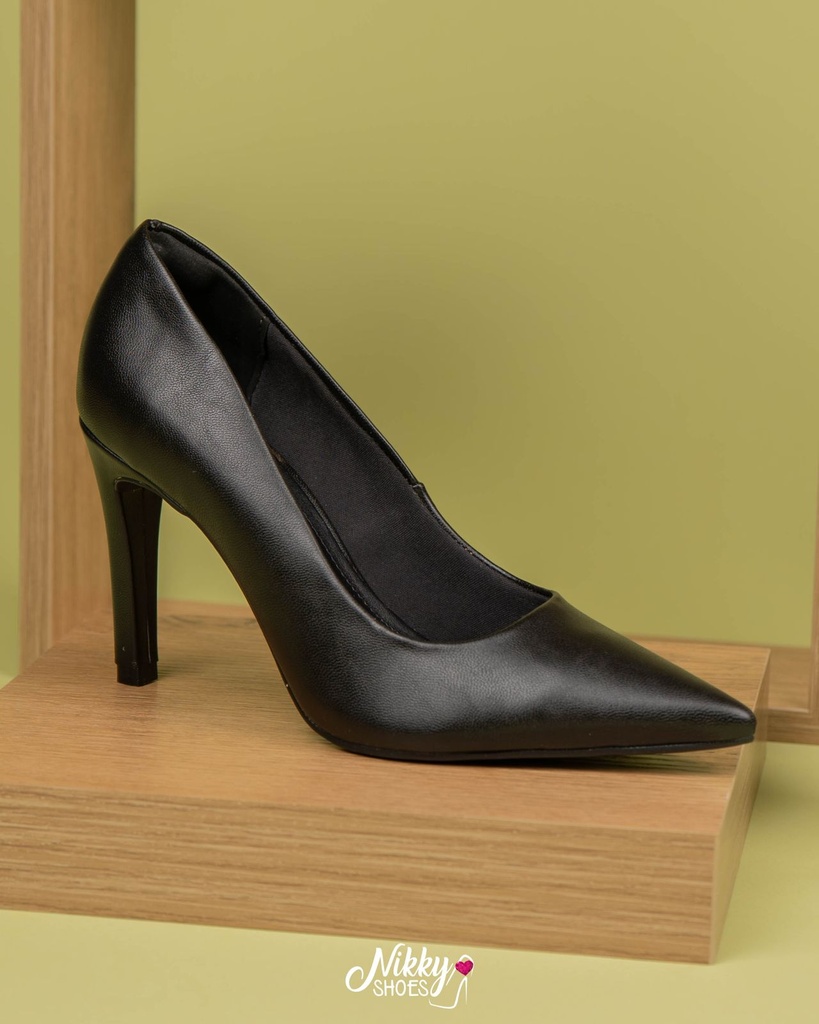045001 Viamarte Stiletto Negro Napa