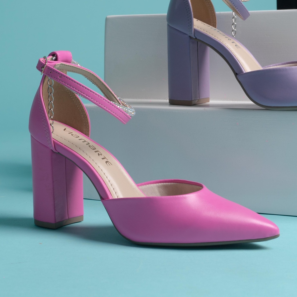 11702 VIAMARTE ZAPATO ROSA NAPA