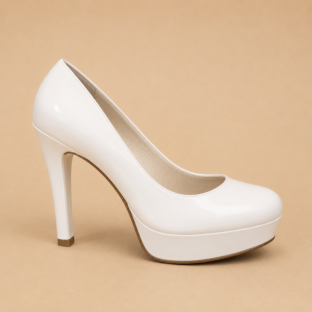 13201 VIAMARTE PUMS BLANCO VERNIZ