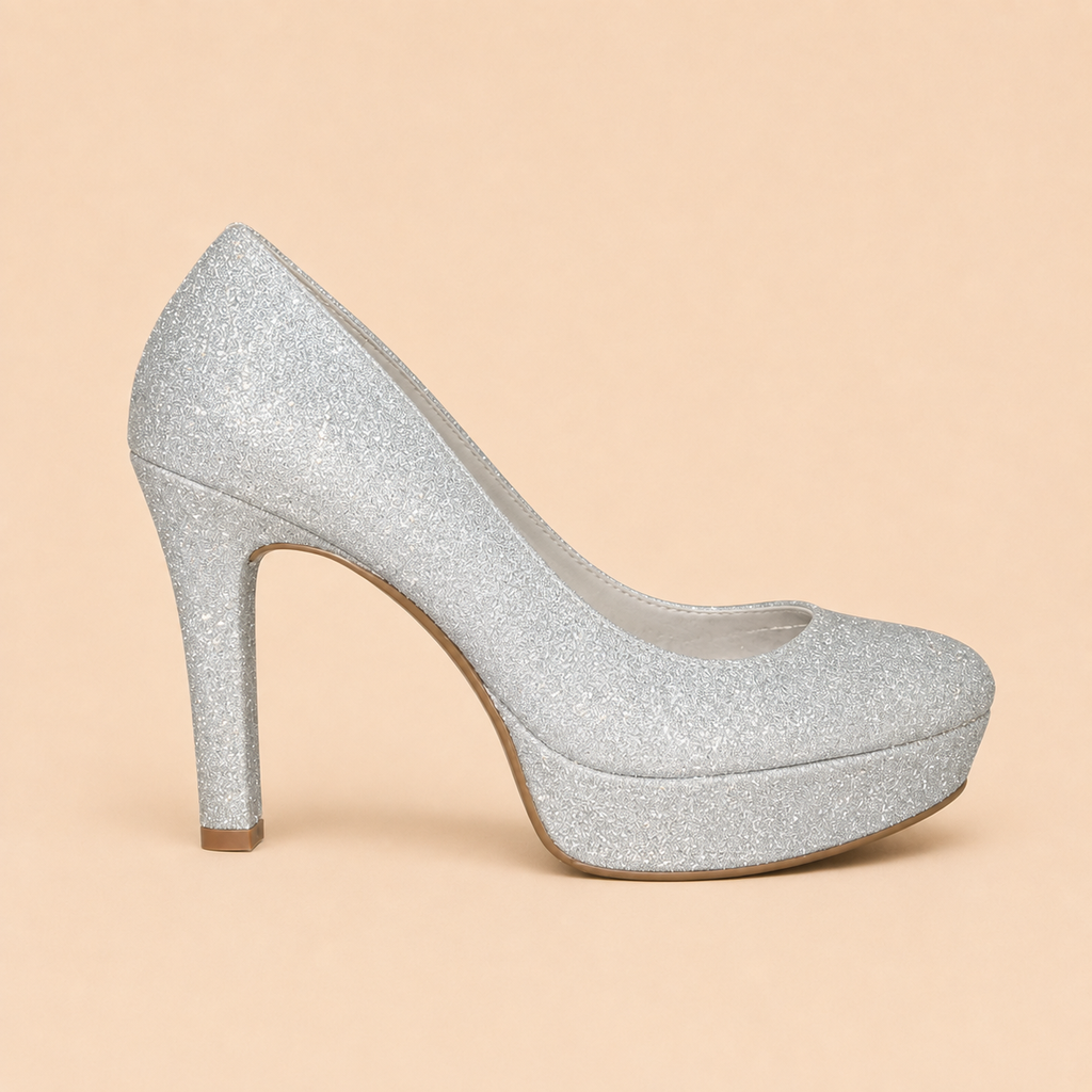 13201 VIAMARTE PUMS PLATA GLITTER