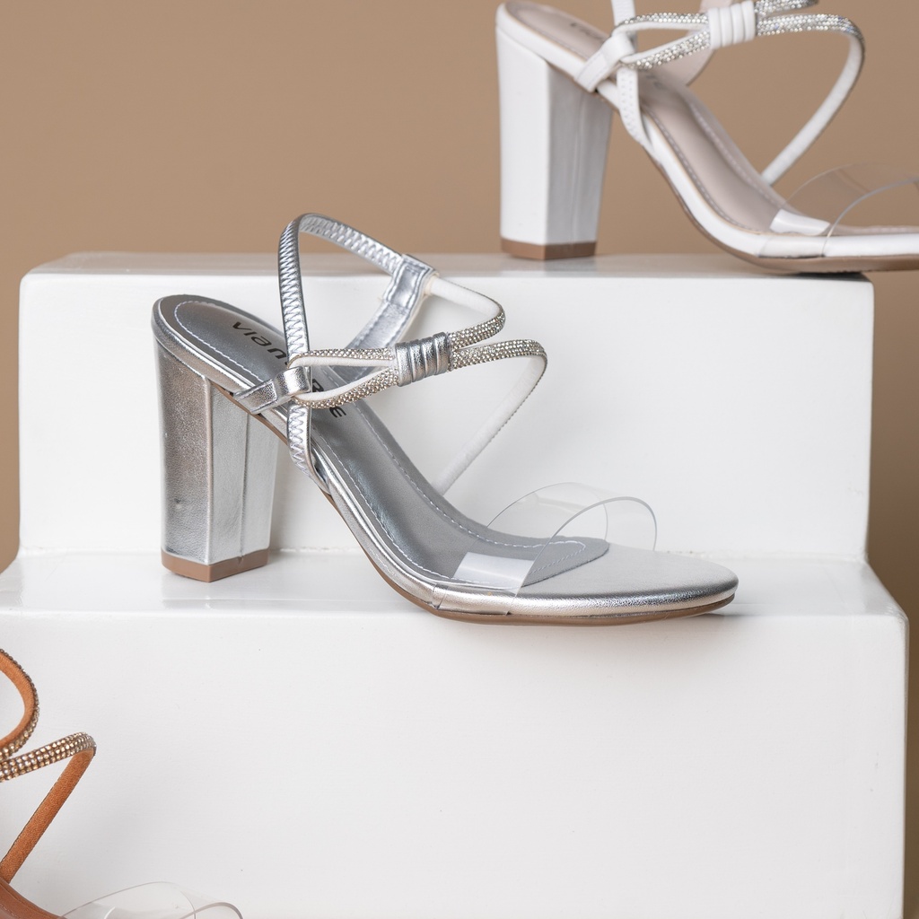 142014 VIAMARTE SANDALIA PLATA METALIZADO