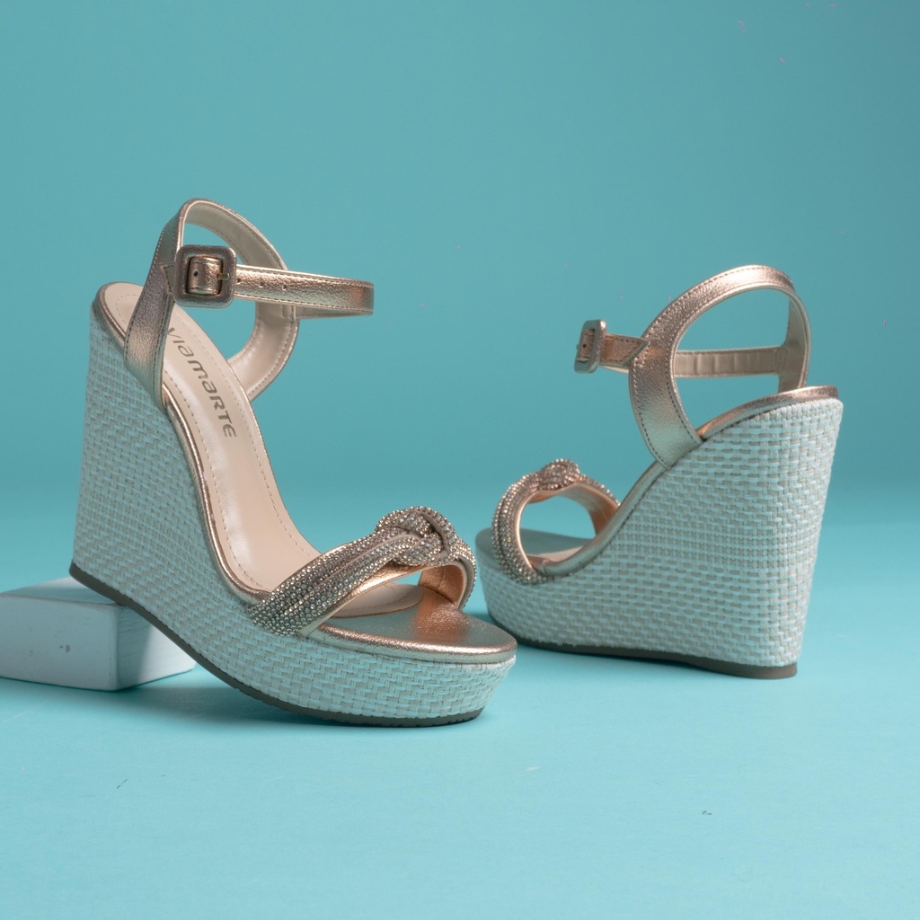 11308 VIAMARTE ZAPATO ORO ROSA METALIZADO 