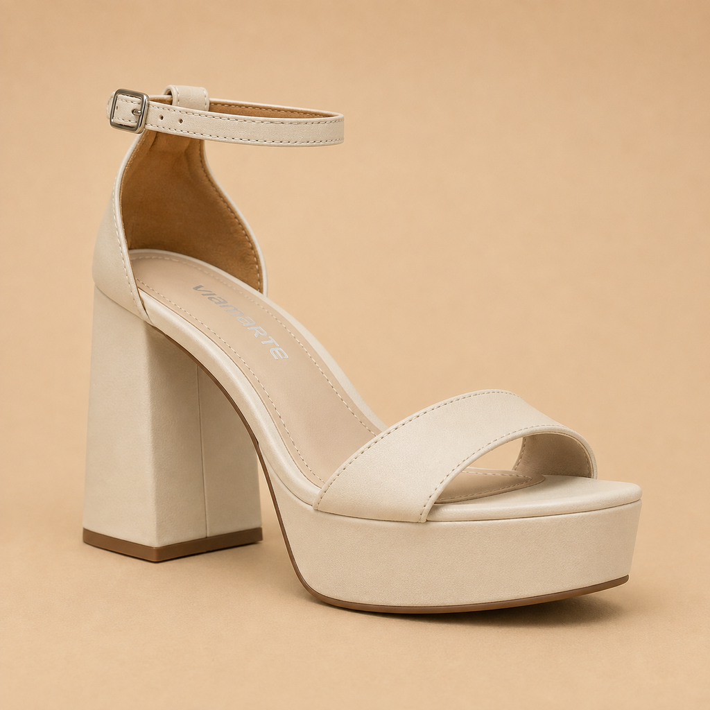 13102 VIAMARTE SANDALIA CREMA NEBUCK