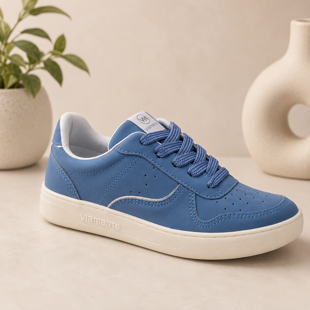 11652 VIAMARTE TENIS AZUL TORNAZOL NEBUCK