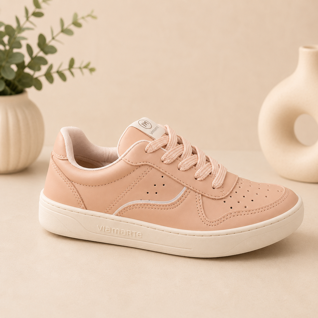 11652 VIAMARTE TENIS MELON TORNAZOL NEBUCK