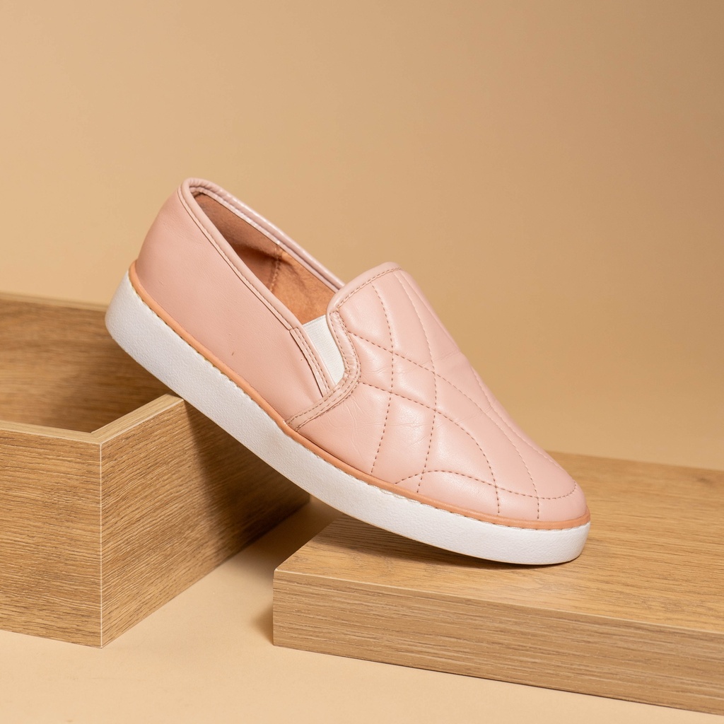 1214.690 VIZZANO MOCASINA ROSA STRECH COSTURA