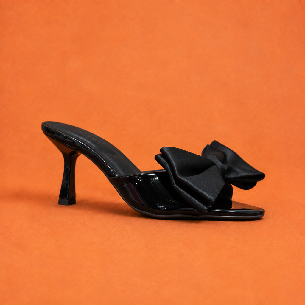 SUSAN-60 TOP MODA NEGRO MOÑA