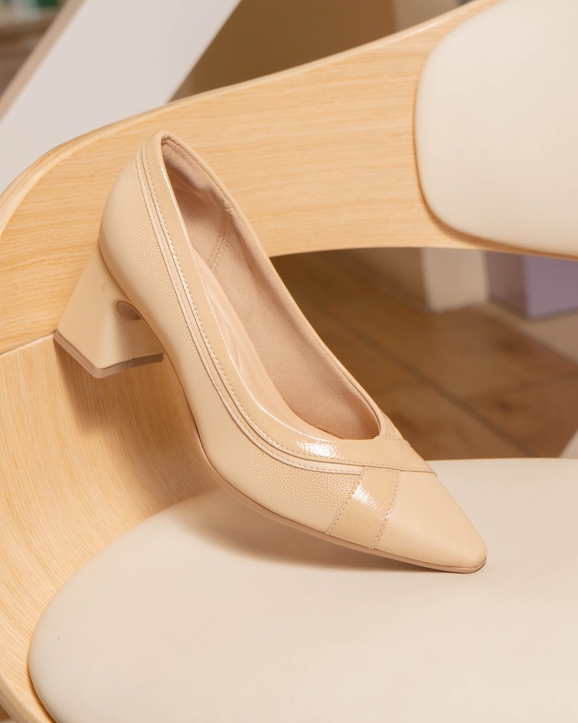 764035 PICCADILY ZAPATO BEIGE VERNIZ