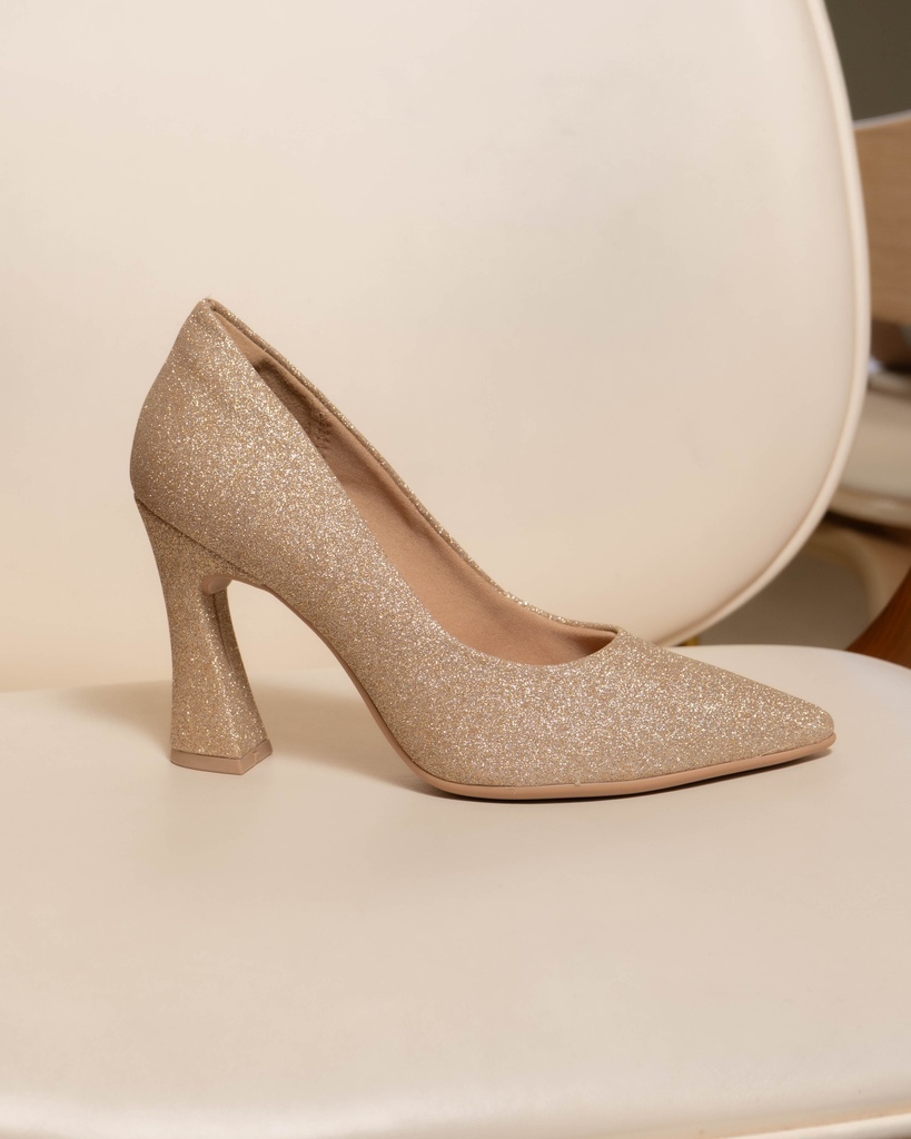 749236 PICCADILLY STILETTO CHAMPAGNE GLITER