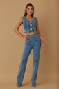 ST26514B VLTE ENTERIZO LONA CELESTE