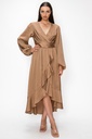 DM3914 MISSA VESTIDO DORADO SATIN