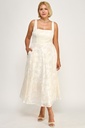 D5782XS BLD VESTIDO FLOREADO CREMA