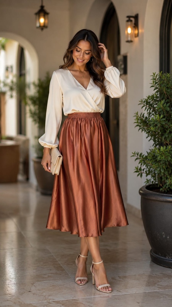 80938 IJH FALDA MIDI COBRE