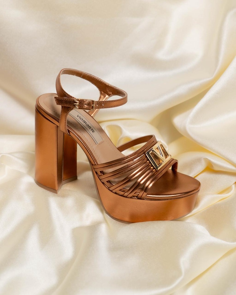 407005 VIAMARTE SANDALIA COBRE METAL