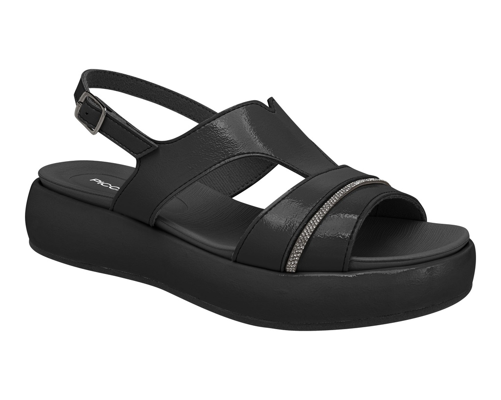 459016 PICCADILLY SANDALIA NEGRO VERNIZ