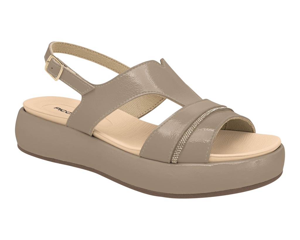 459016 PICCADILLY SANDALIA TOPO VERNIZ